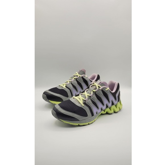Reebok Shoes - Reebok Zigkick Tahoe Road II Womens 9.5 Running Shoes Black Gray Purple M42915